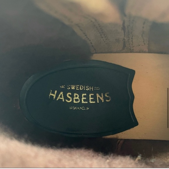 Swedish Hasbeens Shearling Lined Emy Zip It Clog Boot - Picture 9 of 11